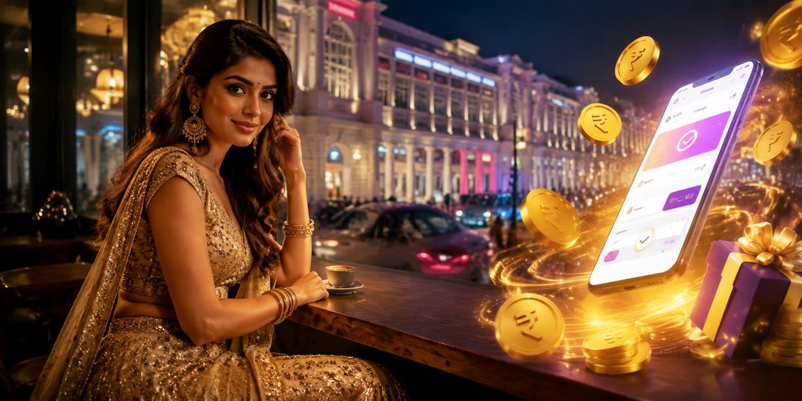 Mobile payment made in Delhi’s Connaught Place, showcases Indian rupee symbol