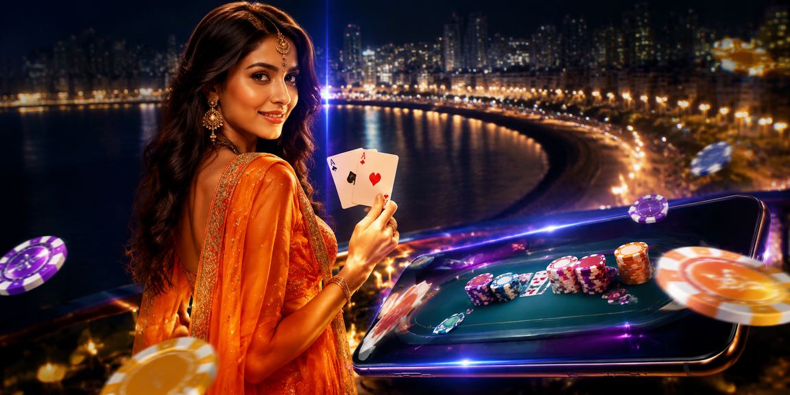 Players enjoying card games by Mumbai Marine Drive during the evening